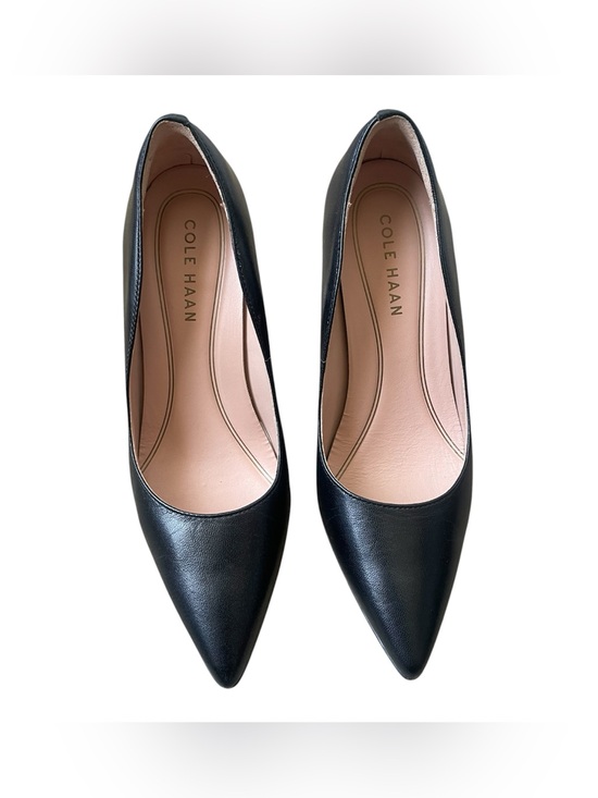 Cole Haan Shoes - Cole Haan Black Pointed-Toe Leather Pumps